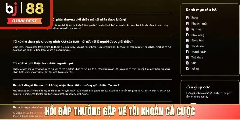 Hỏi đáp nhanh về vấn đề tài khoản cá cược trực tuyến