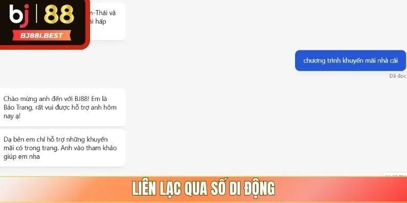 Số điện thoại di động của BJ88 luôn được cung cấp sẵn trên website chính